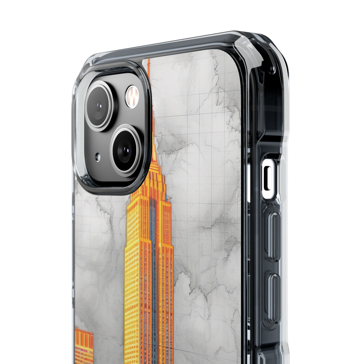 Urban Radiance - Phone Case for iPhone (Clear Impact - Magnetic)