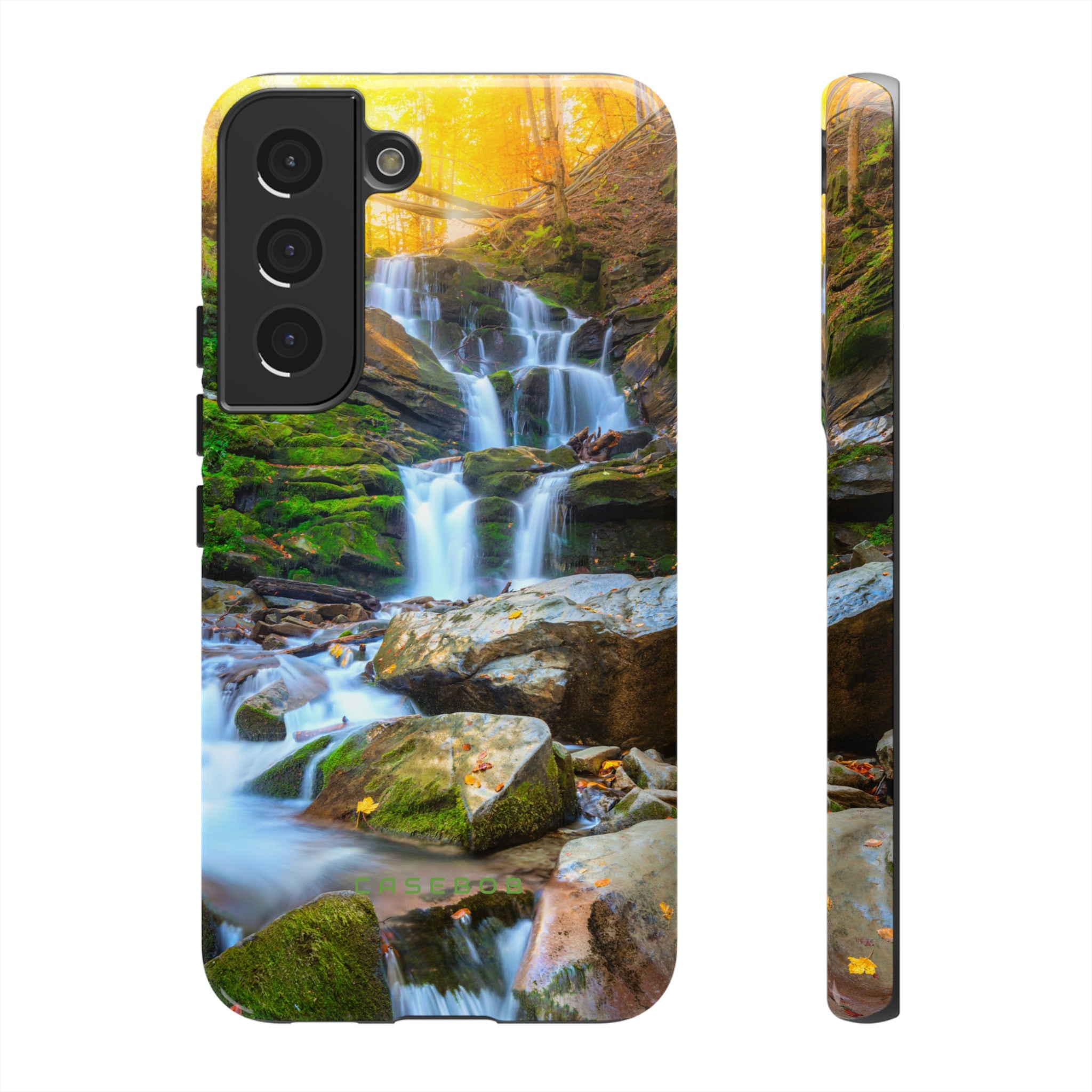 Autumn Mountain Waterfall - Protective Phone Case