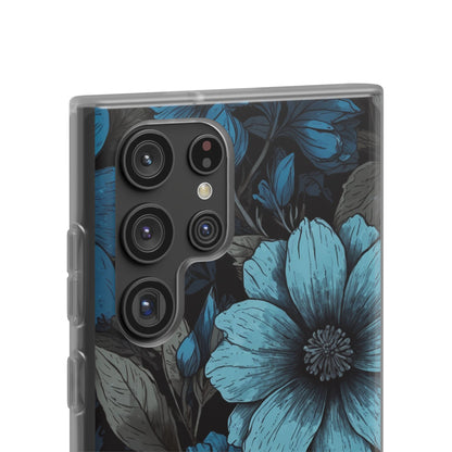 Blue Petal Radiance Samsung S22 Ultra Case - Soft