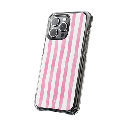 Pink Watercolor Stripes iPhone Case - Impact