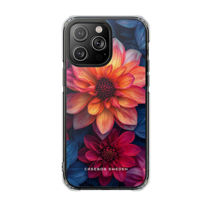 Fiery Bloom Harmony iPhone 14 - Clear Impact Phone Case