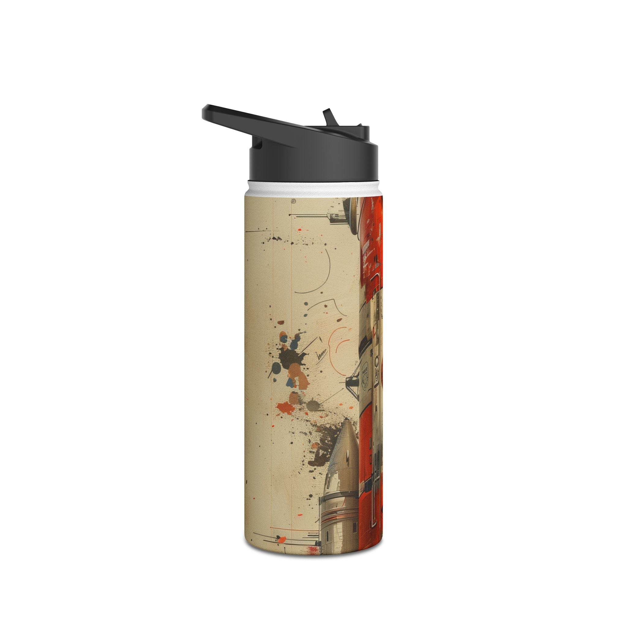 Crimson Rocket - Stainless Steel Water Bottle