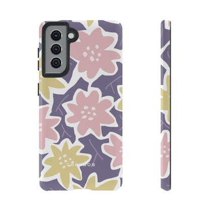 Purple Happy Flower - Protective Phone Case