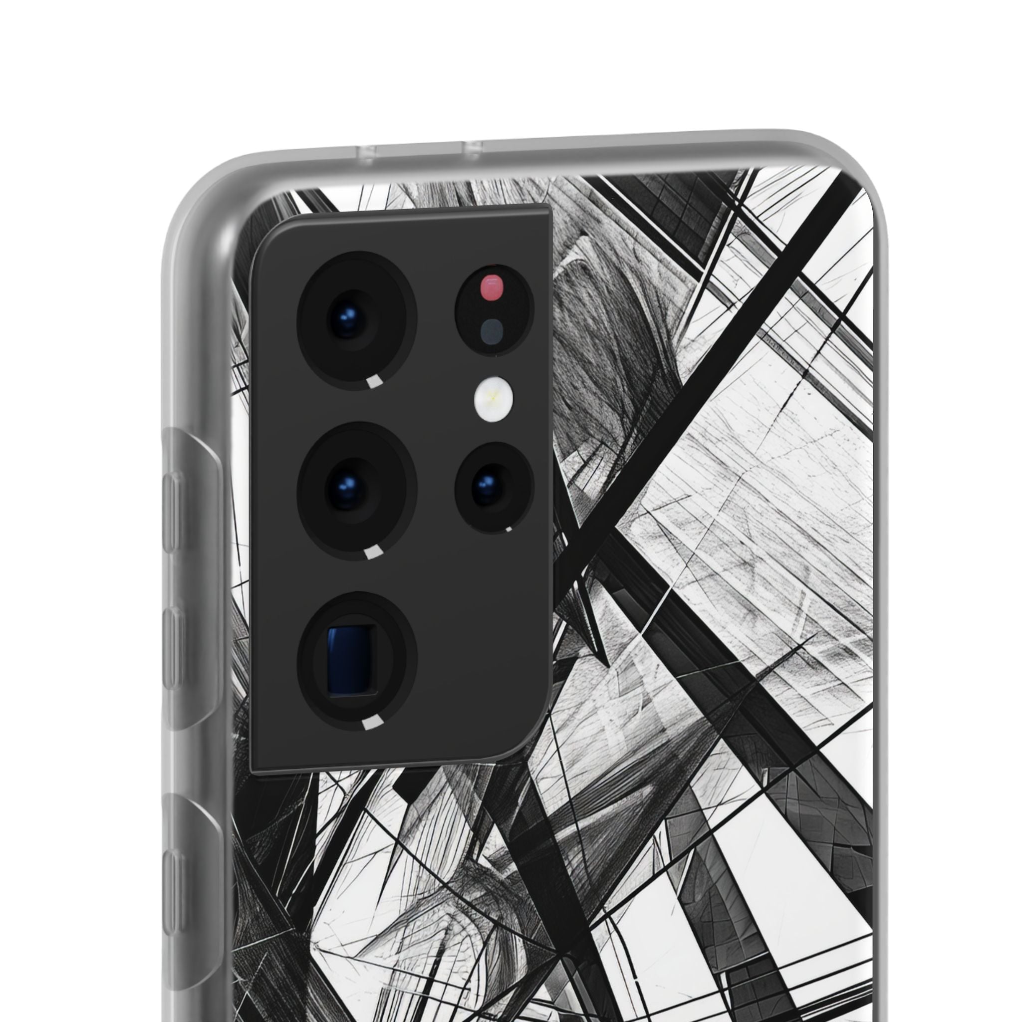 Monochrome Chaos | Flexible Phone Case for Samsung Galaxy