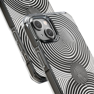 Hypnotic Geometry - Phone Case for iPhone (Clear Impact - Magnetic)