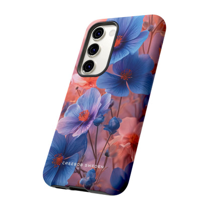 Harmonious Blooming Blues and Pinks Samsung S23 - Tough Phone Case