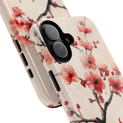 Cherry Blossom Whisper iPhone 16 Plus Case - Tough