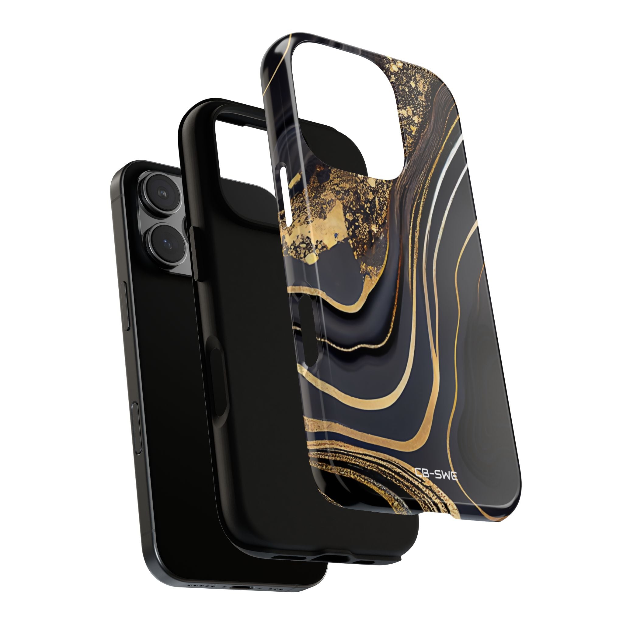 Elegant Gold Streams - iPhone Case
