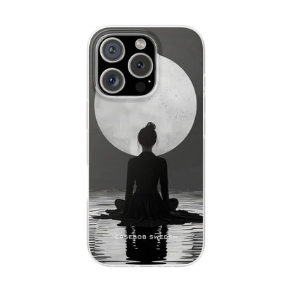 Zen Serenity Moon Reflection iPhone 16 - Flexi-Telefonhülle