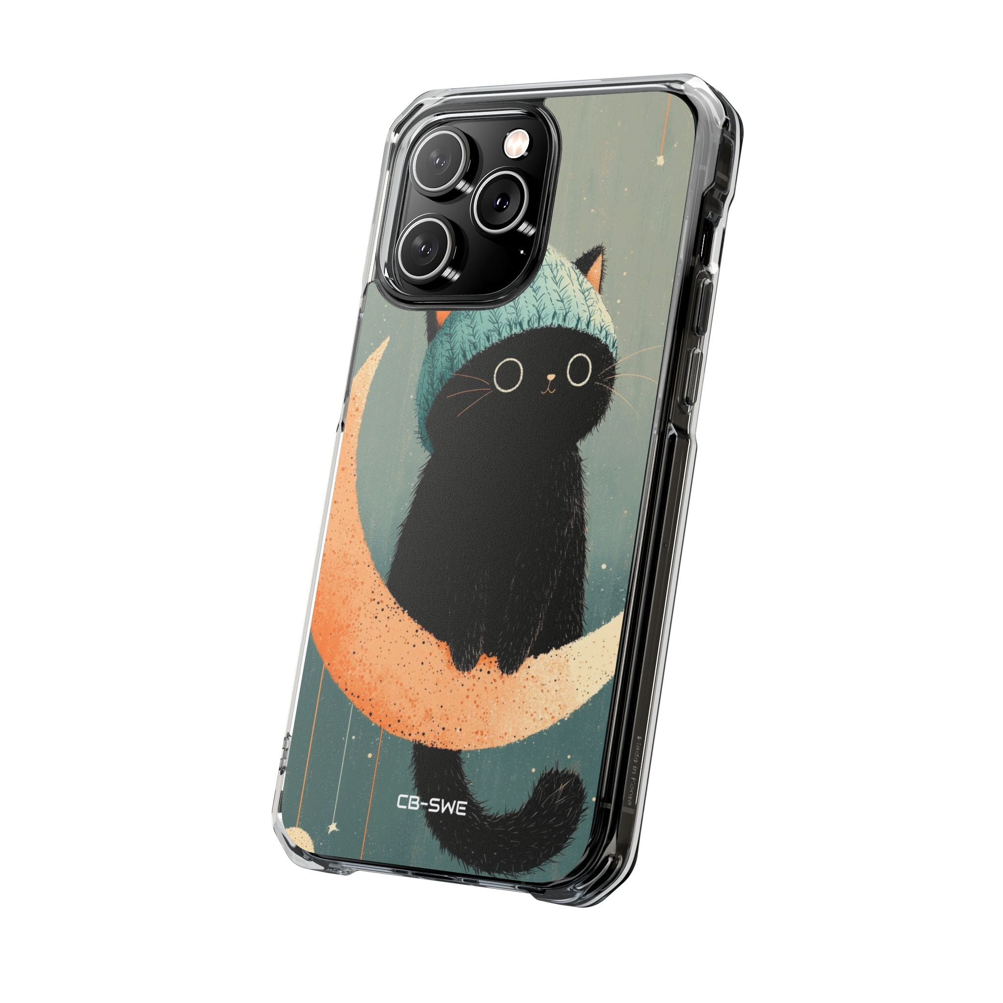 Cat Sits Dreaming iPhone Case - Impact