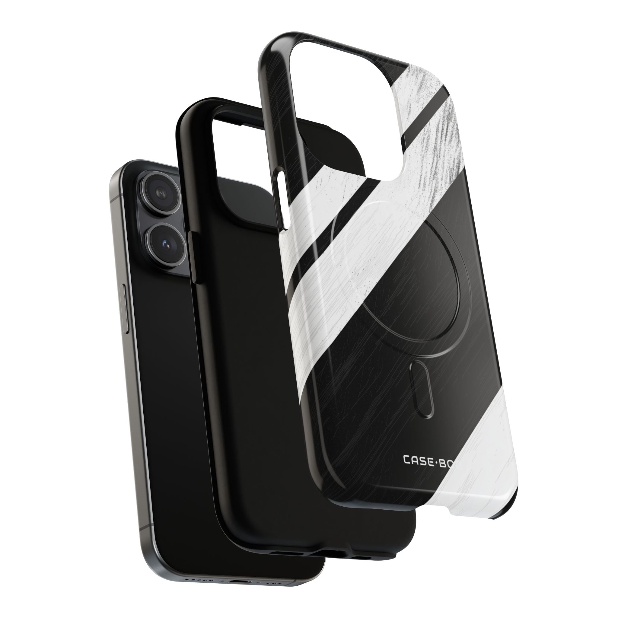 Distressed Stripe Motion iPhone 15 Pro Case - Tough+