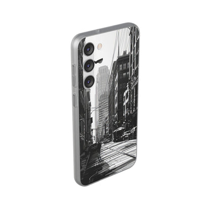 Urban Cityscape Line Perspective Samsung S23 - Flexi Phone Case