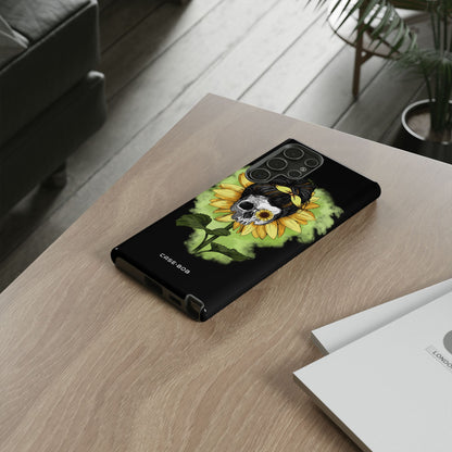 Sunflower Skull Samsung S22 Ultra Case - Tough