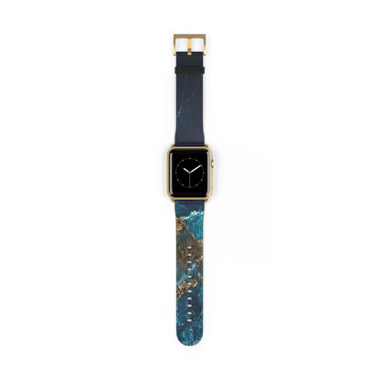 Golden Fracture Teal - Watch Band