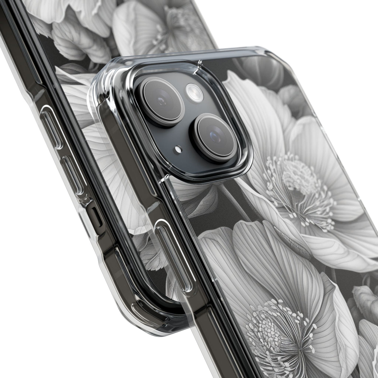 Botanical Elegance – Handyhülle für iPhone (Clear Impact – Magnetisch) 