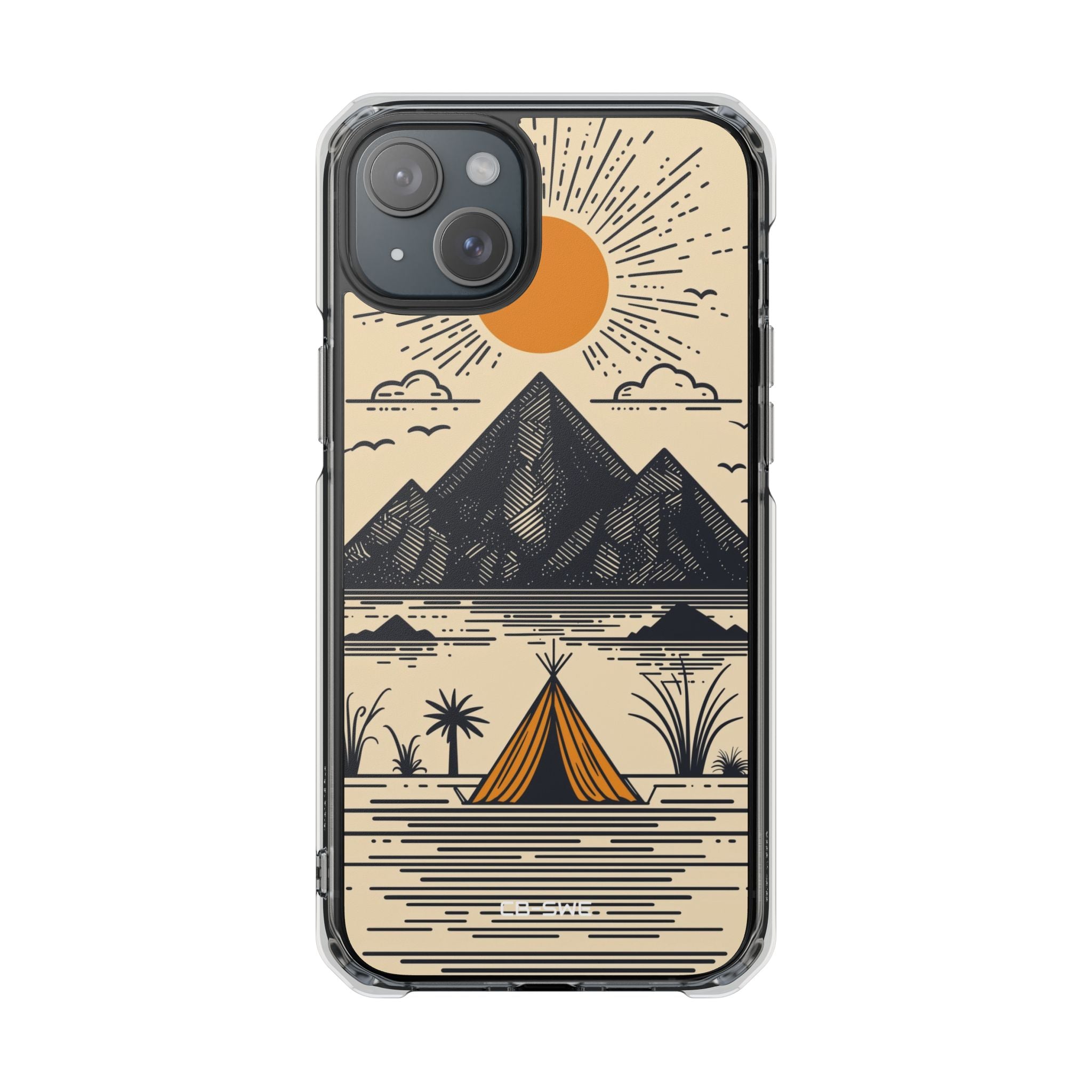 Golden Tent Awaits iPhone Case - Impact