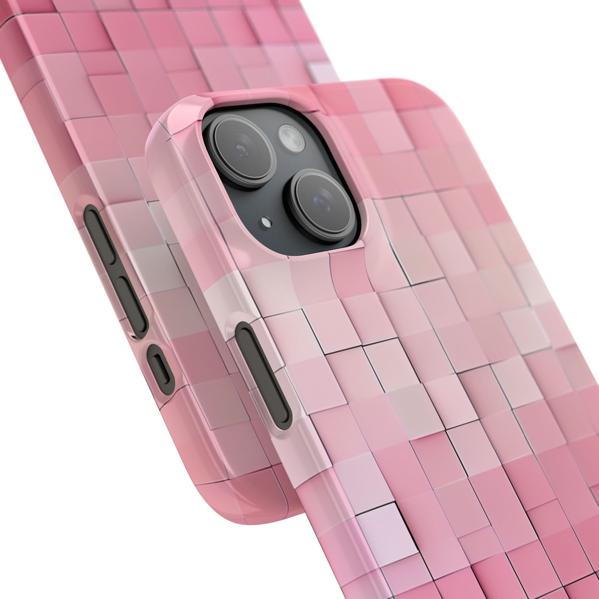 Gradient Pink Mosaic iPhone 15 - Slim Phone Case