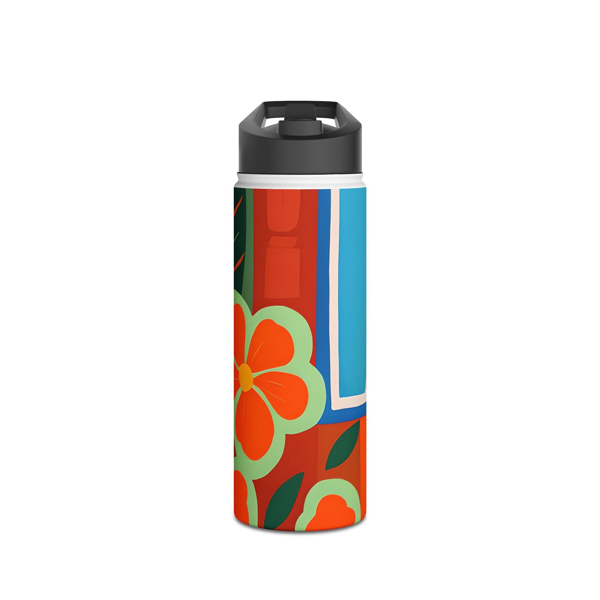 Orange Blossom Mosaic - Stainless Steel Water Bottle