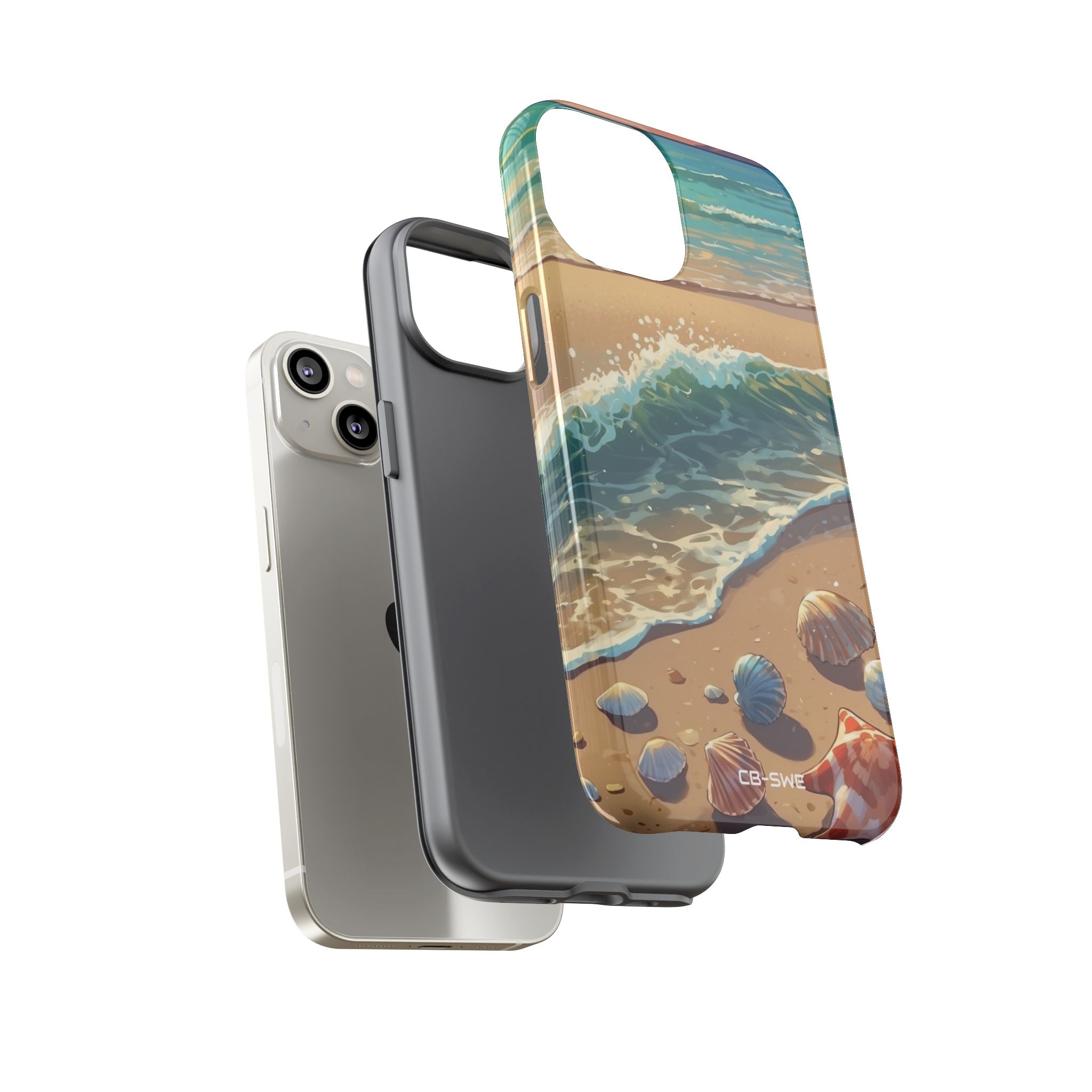Seashells Kiss Shore - iPhone Case