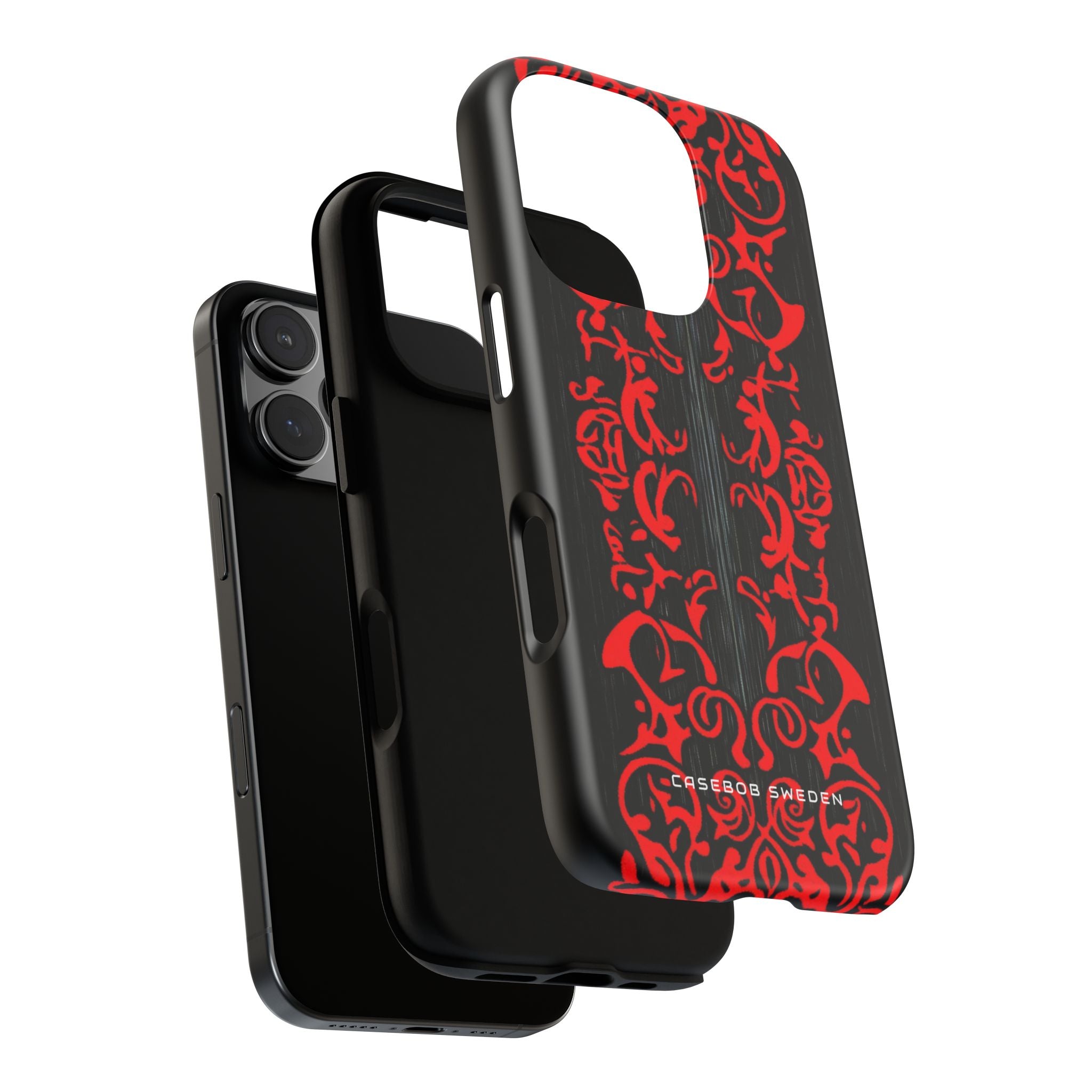 Gothic Crimson Symmetry iPhone 16 - Tough Phone Case