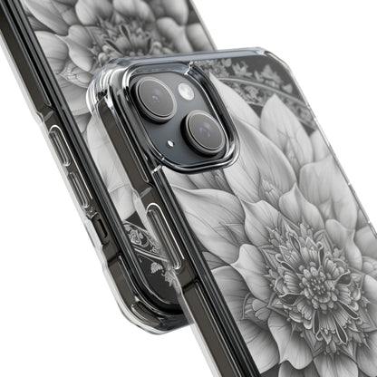 Cosmic Floral Mandala iPhone 15 - Impact Clear+
