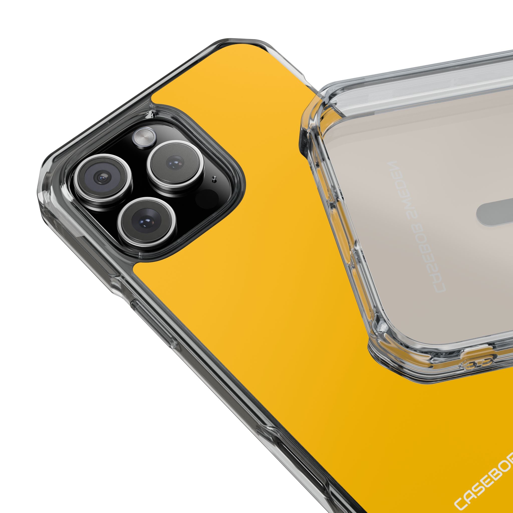 Amber Yellow - Clear Impact iPhone 16 Phone Case