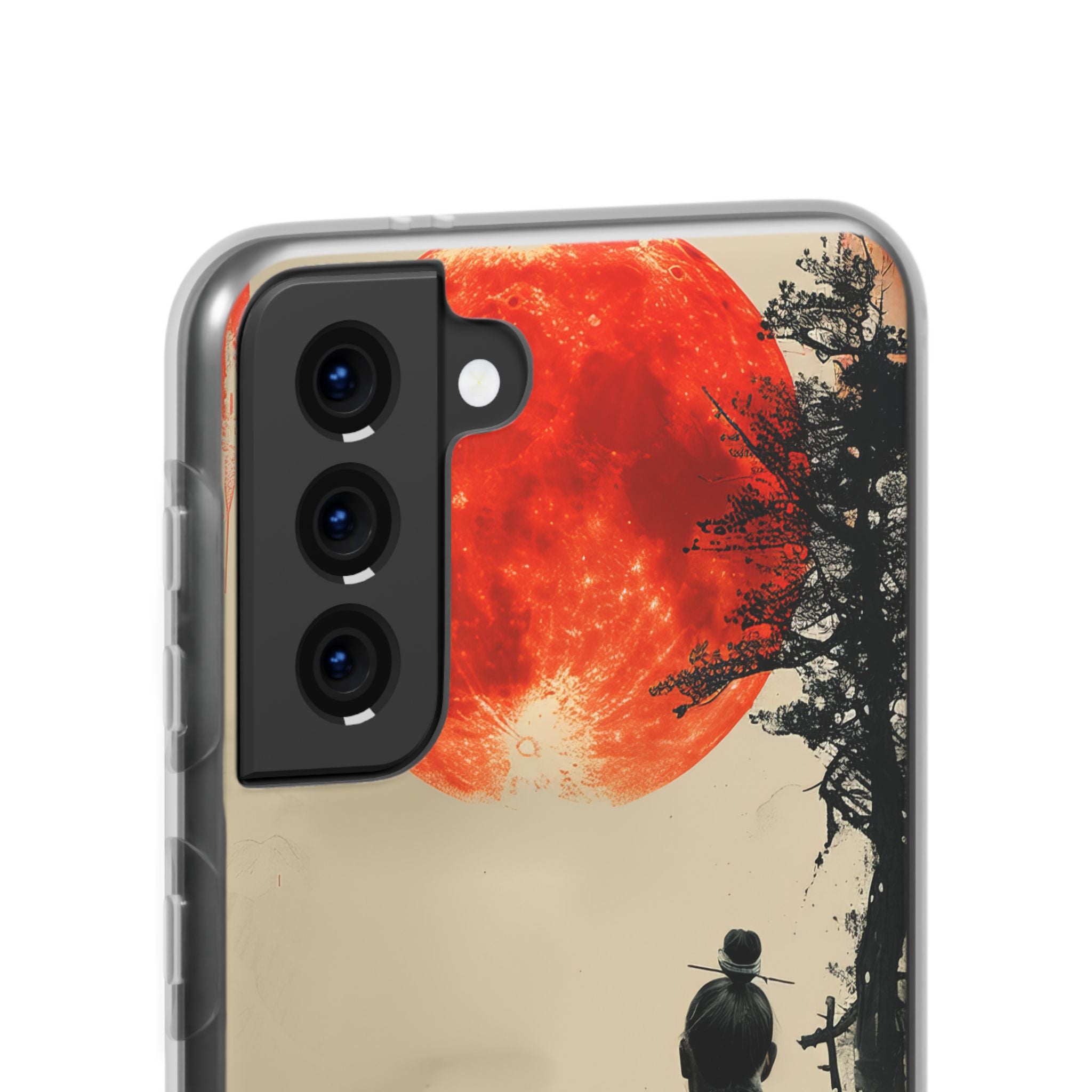 Crimson Contemplation | Flexible Phone Case for Samsung Galaxy