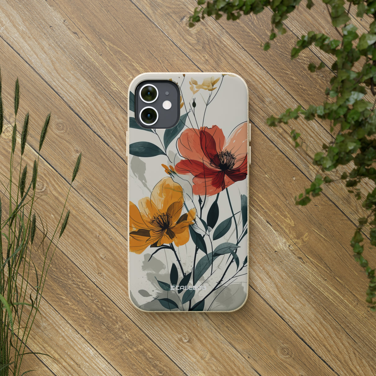 Serene Floral Harmony | Biodegradable Phone Case