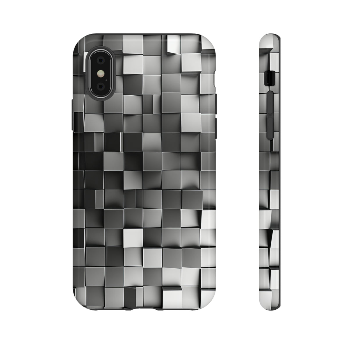 Monochrome Square Gradient - Protective Phone Case