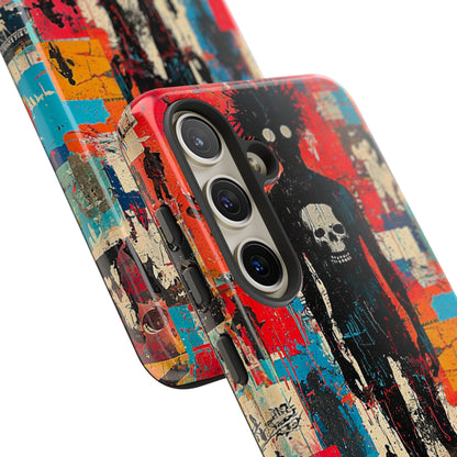 Spiky Skull Silhouette Samsung S24 Case - Tough