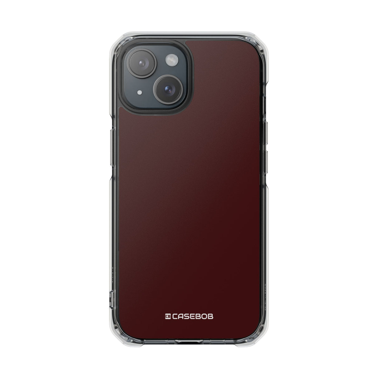 Oxblood Red | Phone Case for iPhone (Clear Impact Case - Magnetic)