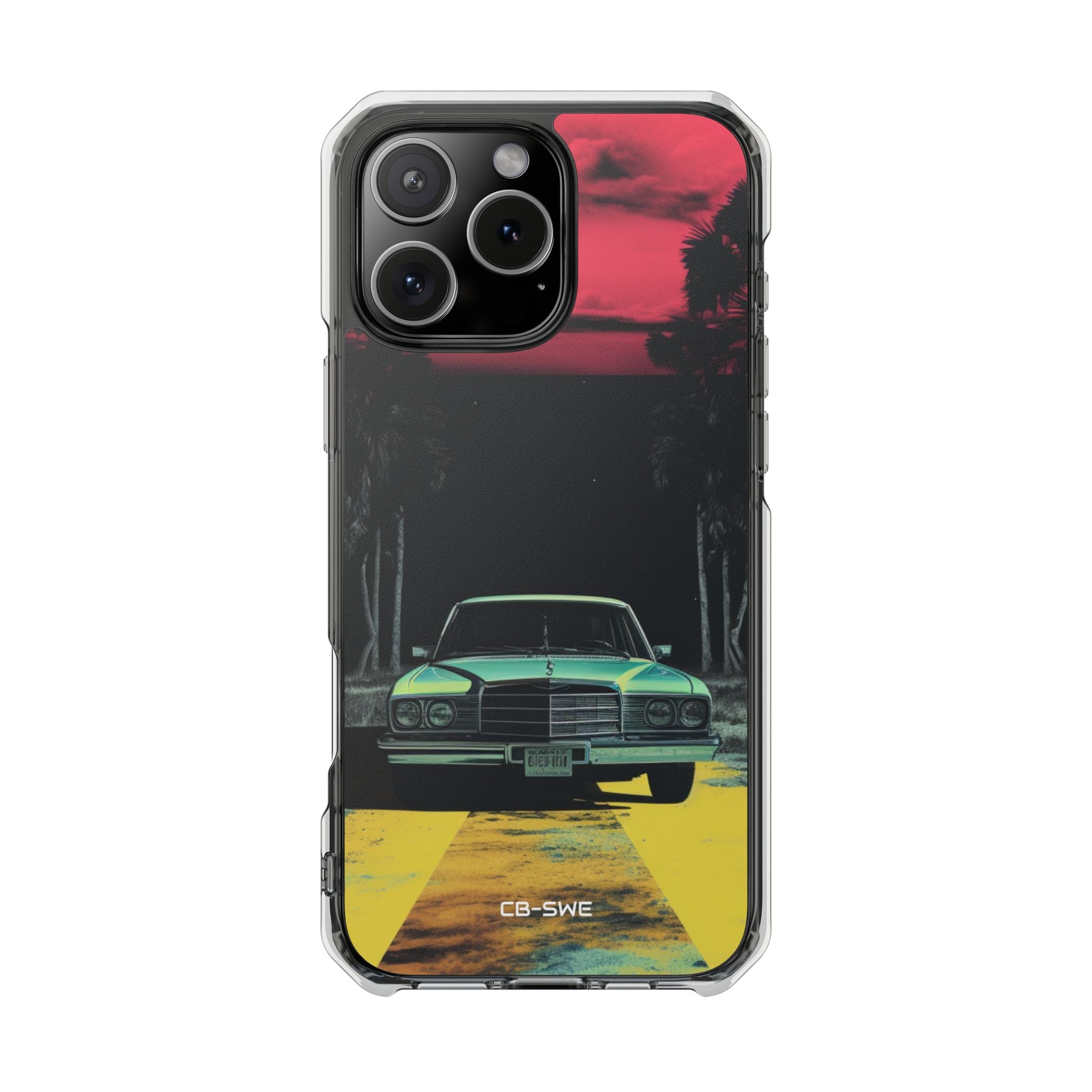 Retro Futuristic Nightscape iPhone Case - Impact