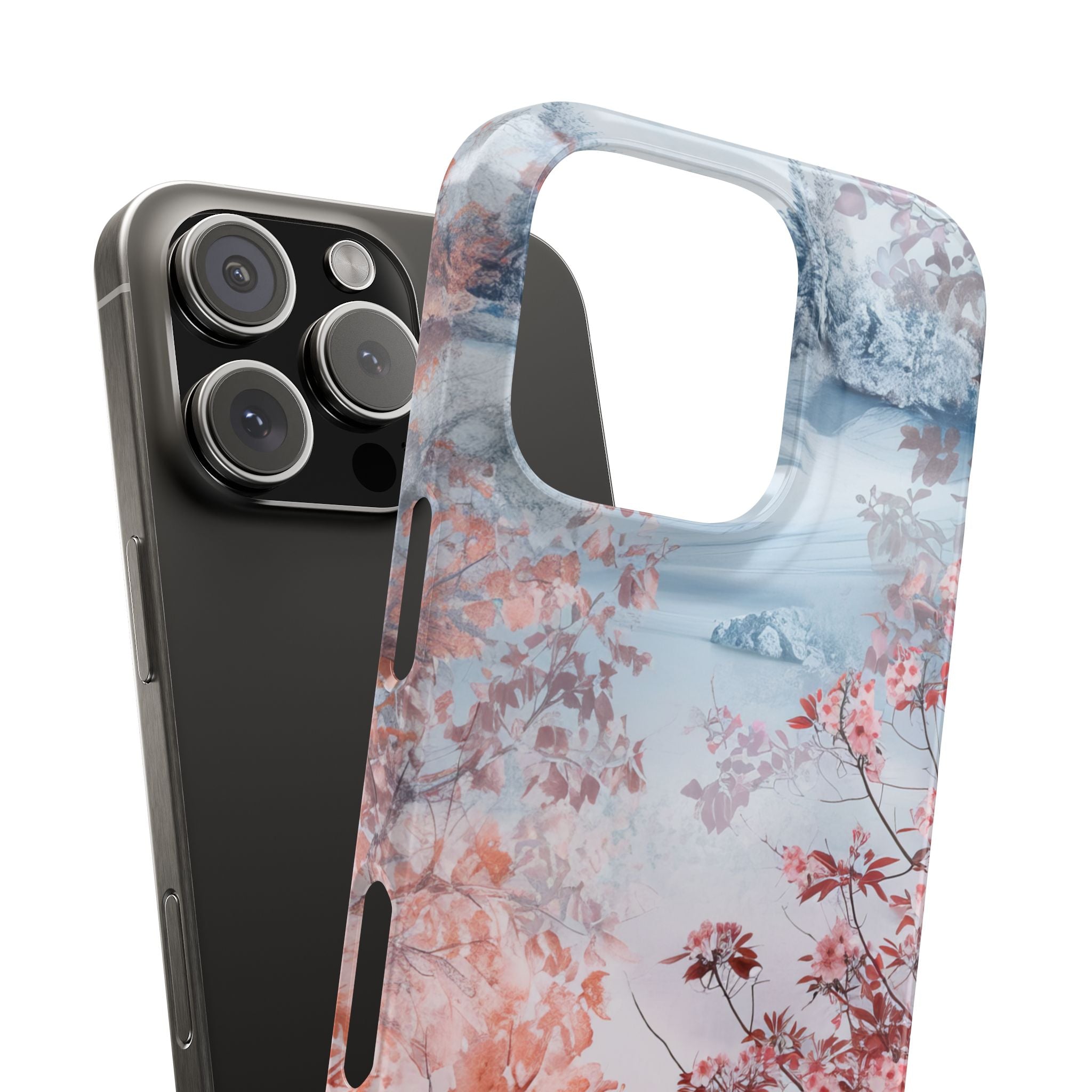 Floral Serenity Case - Slim iPhone 16 Phone Case