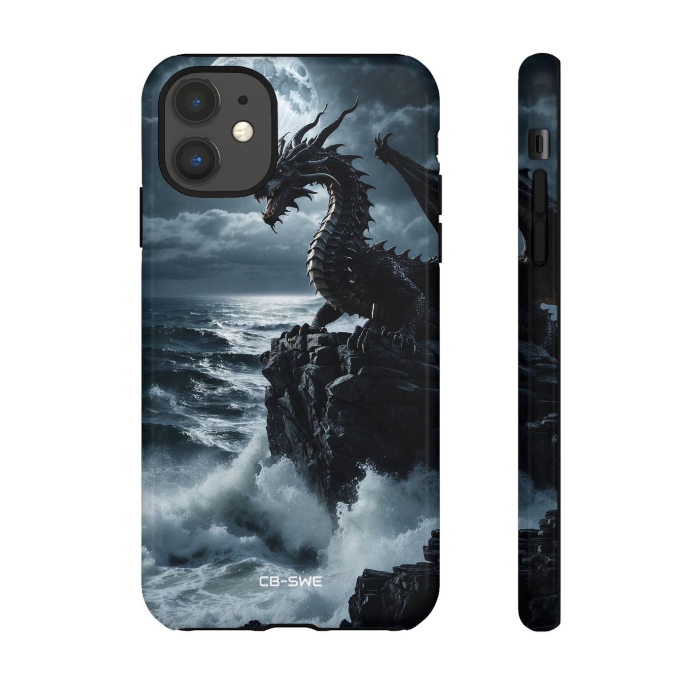 Dragon Roars Against Sea - iPhone Case