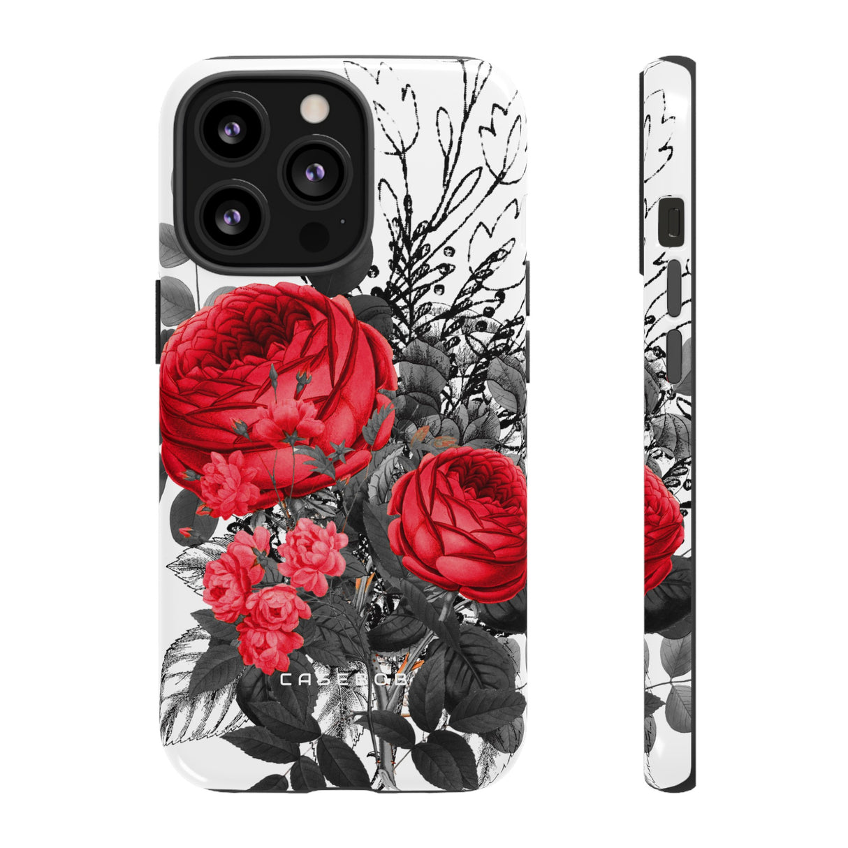 Roclops Gothic Flower - Protective Phone Case