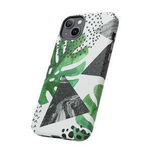 Grunge Green Tropical - Protective Phone Case