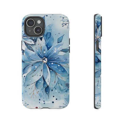 Floral Frost Embrace - iPhone Case
