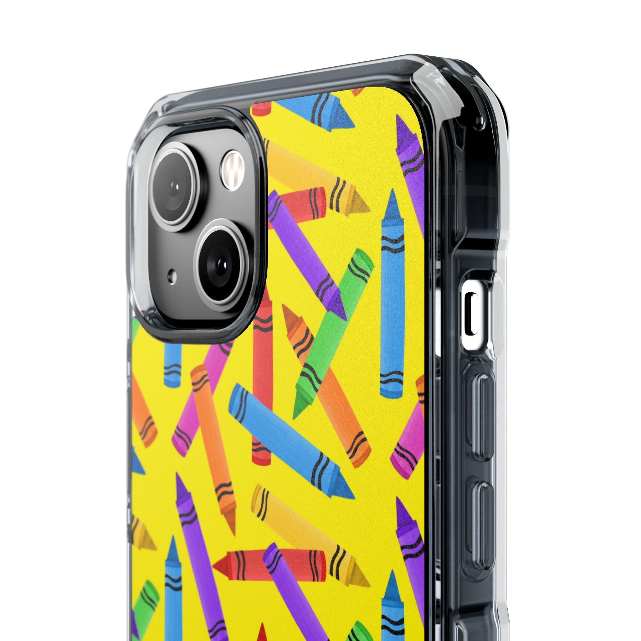 Crayons Scatter Playfully iPhone Case - Impact