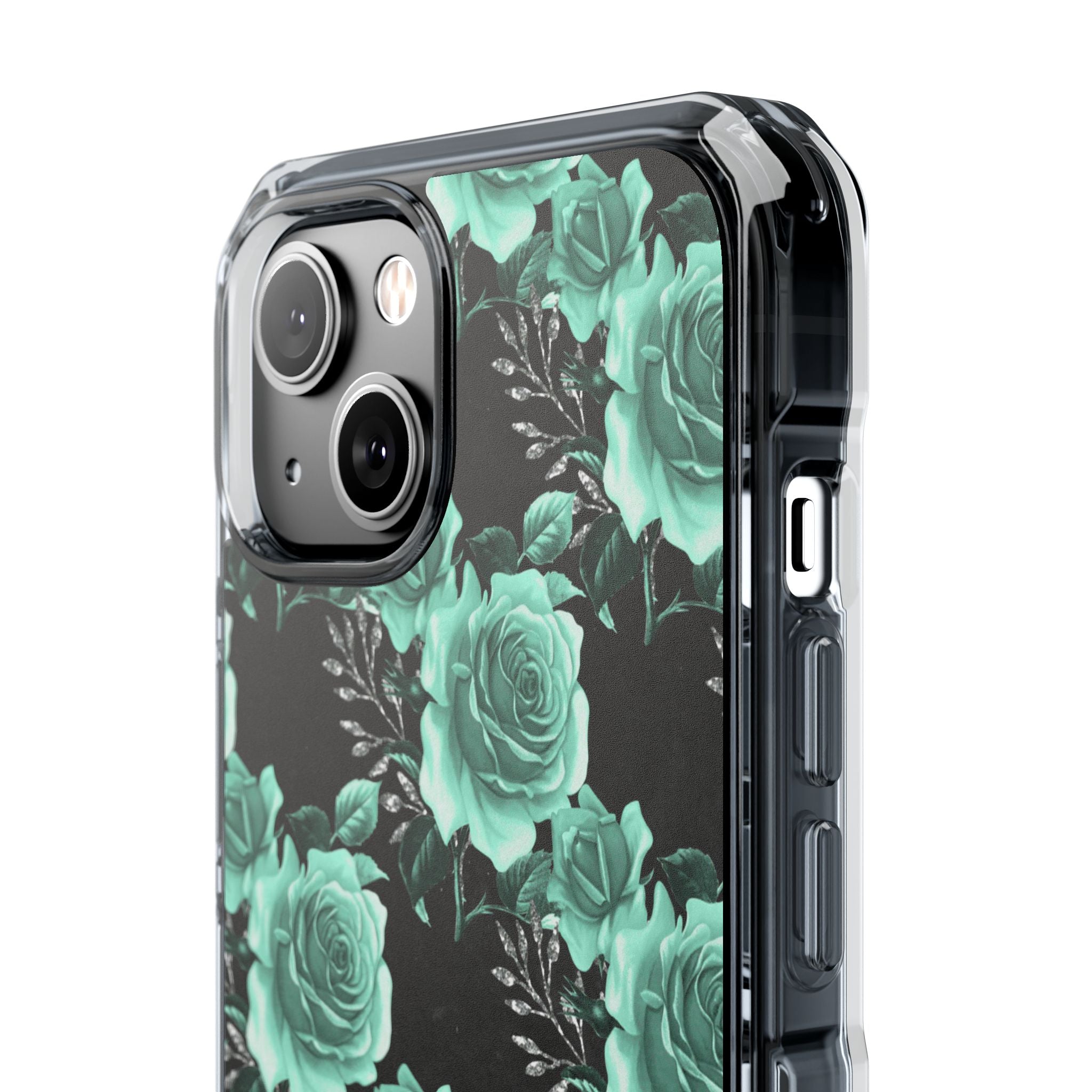Turquoise Rose Symphony iPhone Case - Impact