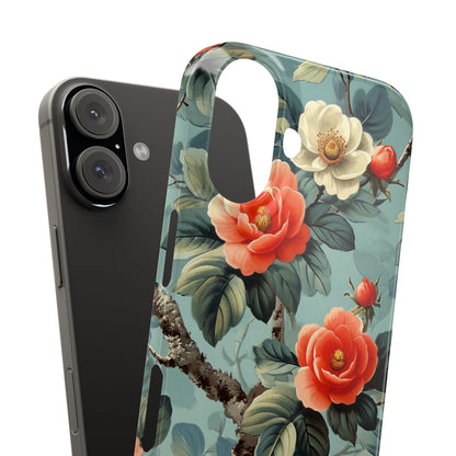 Vintage Floral Romance iPhone 16 - Slim Phone Case