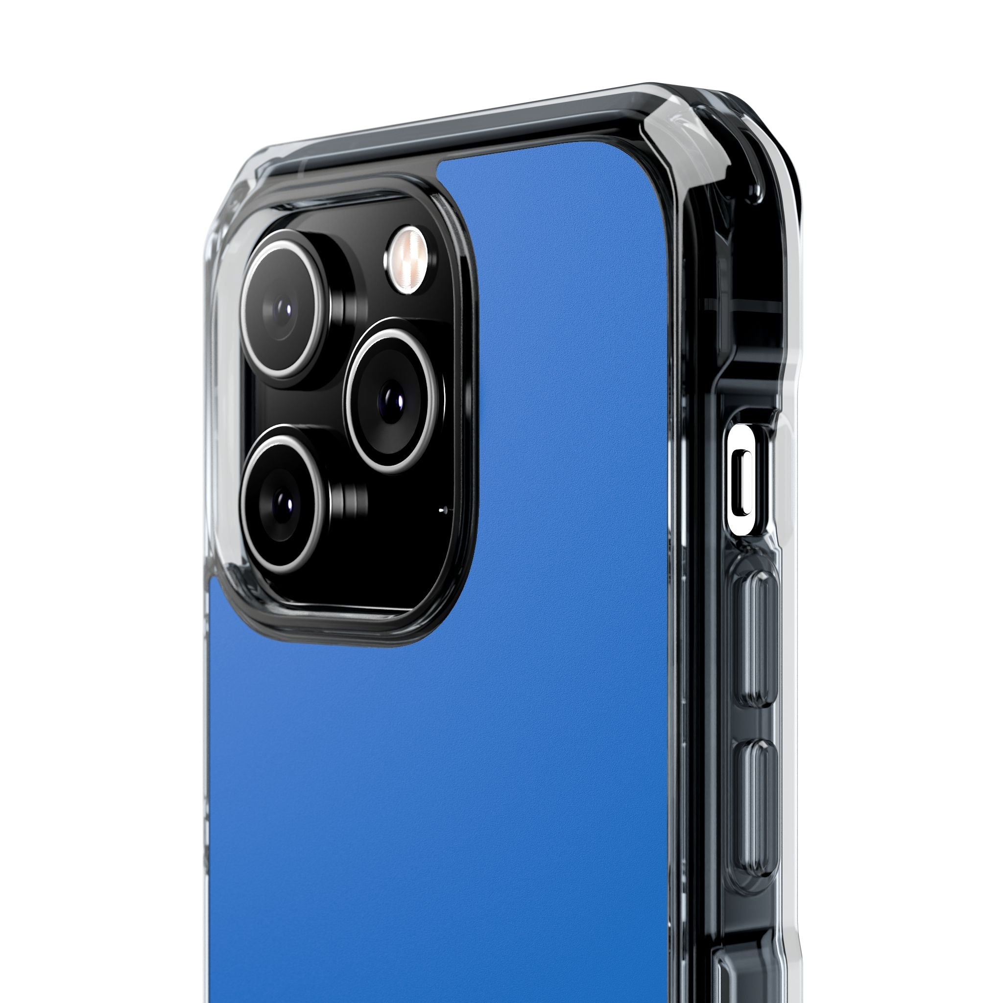 Bright Navy Blue - Clear Impact iPhone 14 Phone Case