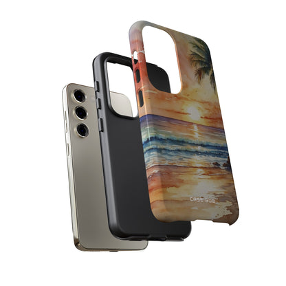 Sunset Palm Samsung S23 Case - Tough