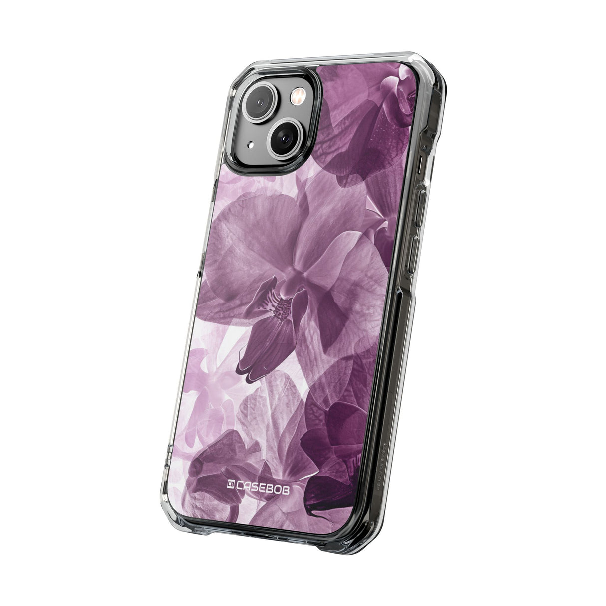 Radiant Orchid Design | Handyhülle für iPhone (Clear Impact Case – magnetisch) 