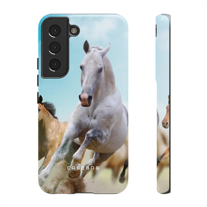 Blue Sky Horses - Protective Phone Case