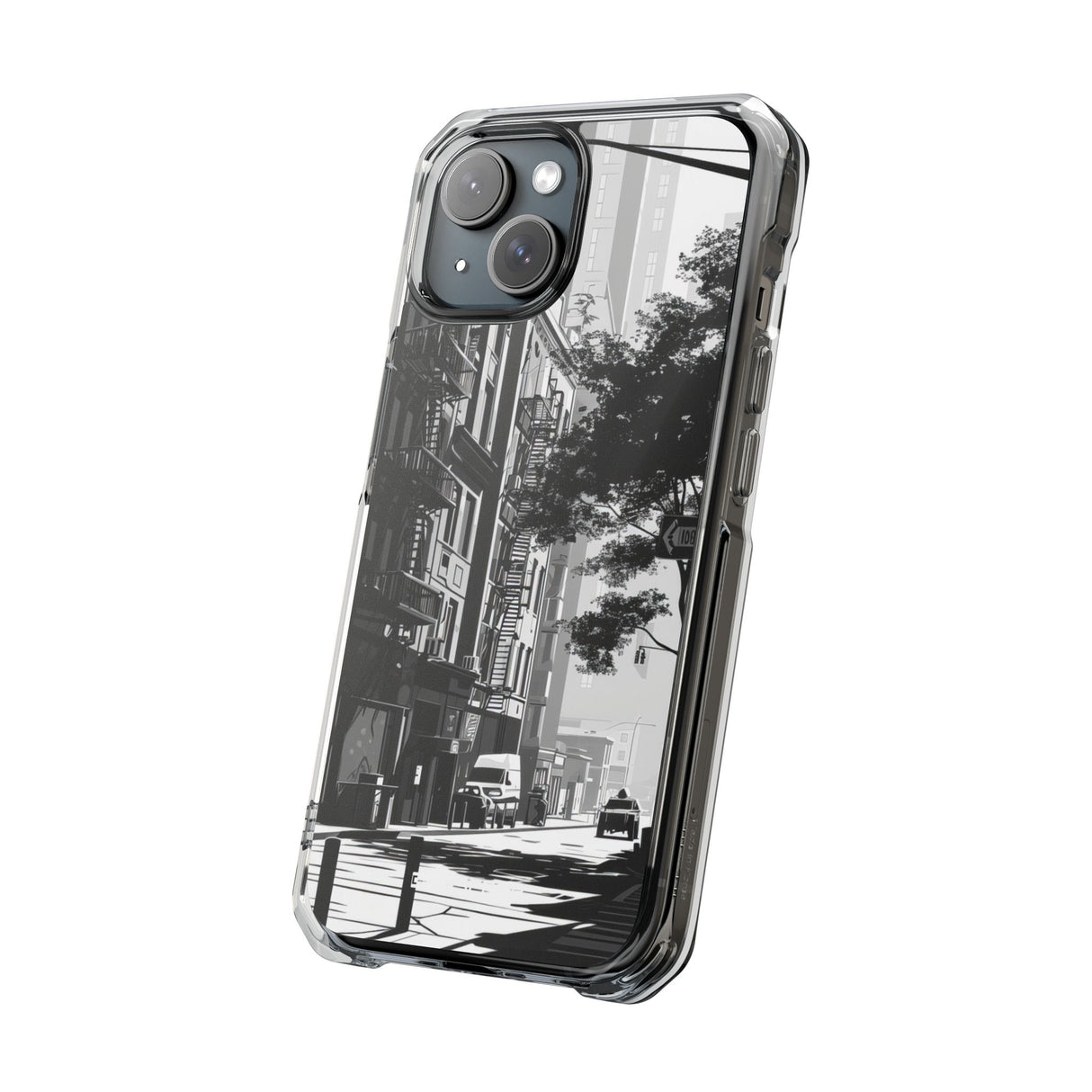 Urban Serenity - Phone Case for iPhone (Clear Impact - Magnetic)