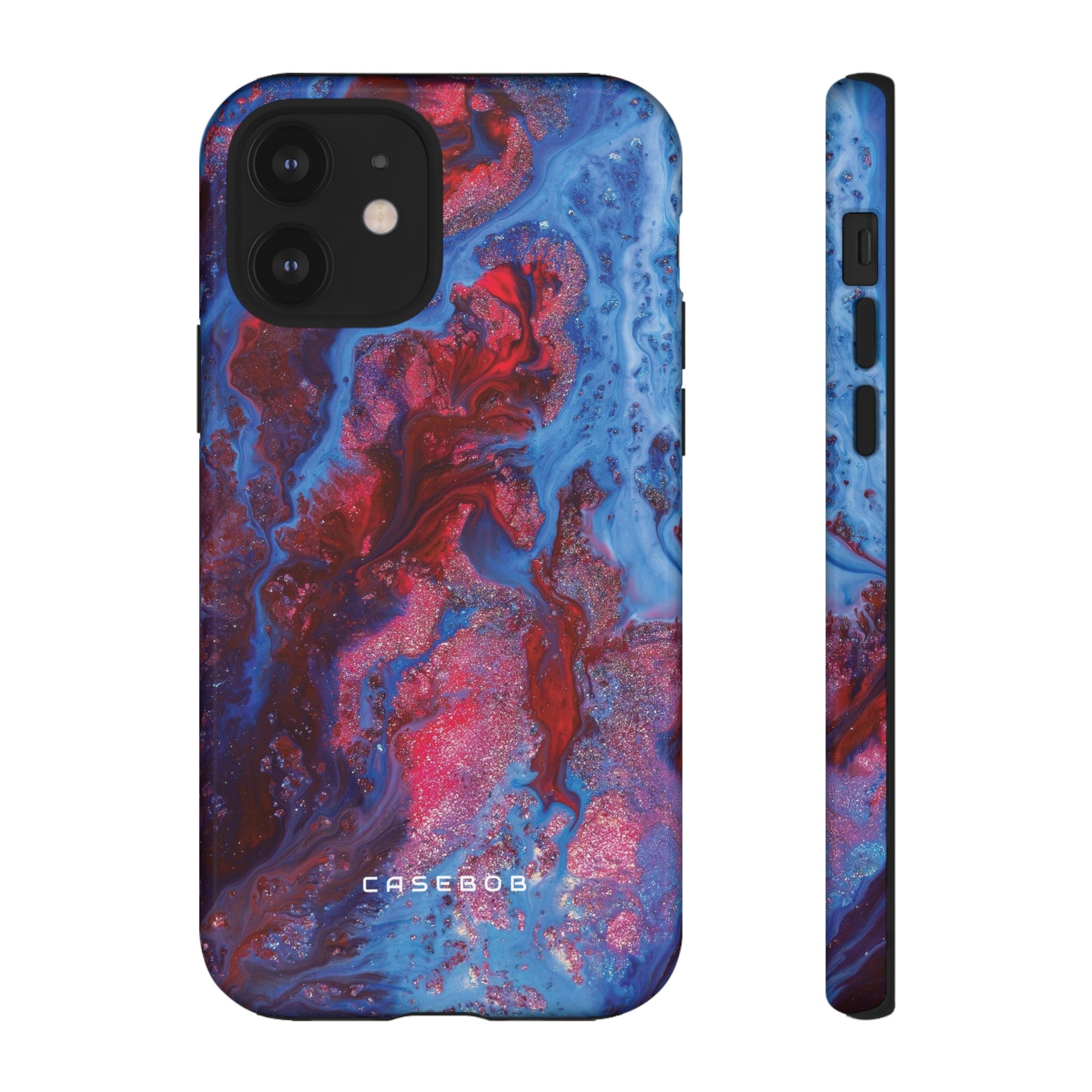 Deep Red Ink Art Phone Case - Protective Phone Case