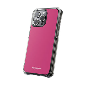 Magenta Pantone | Handyhülle für iPhone (Clear Impact Case – magnetisch) 