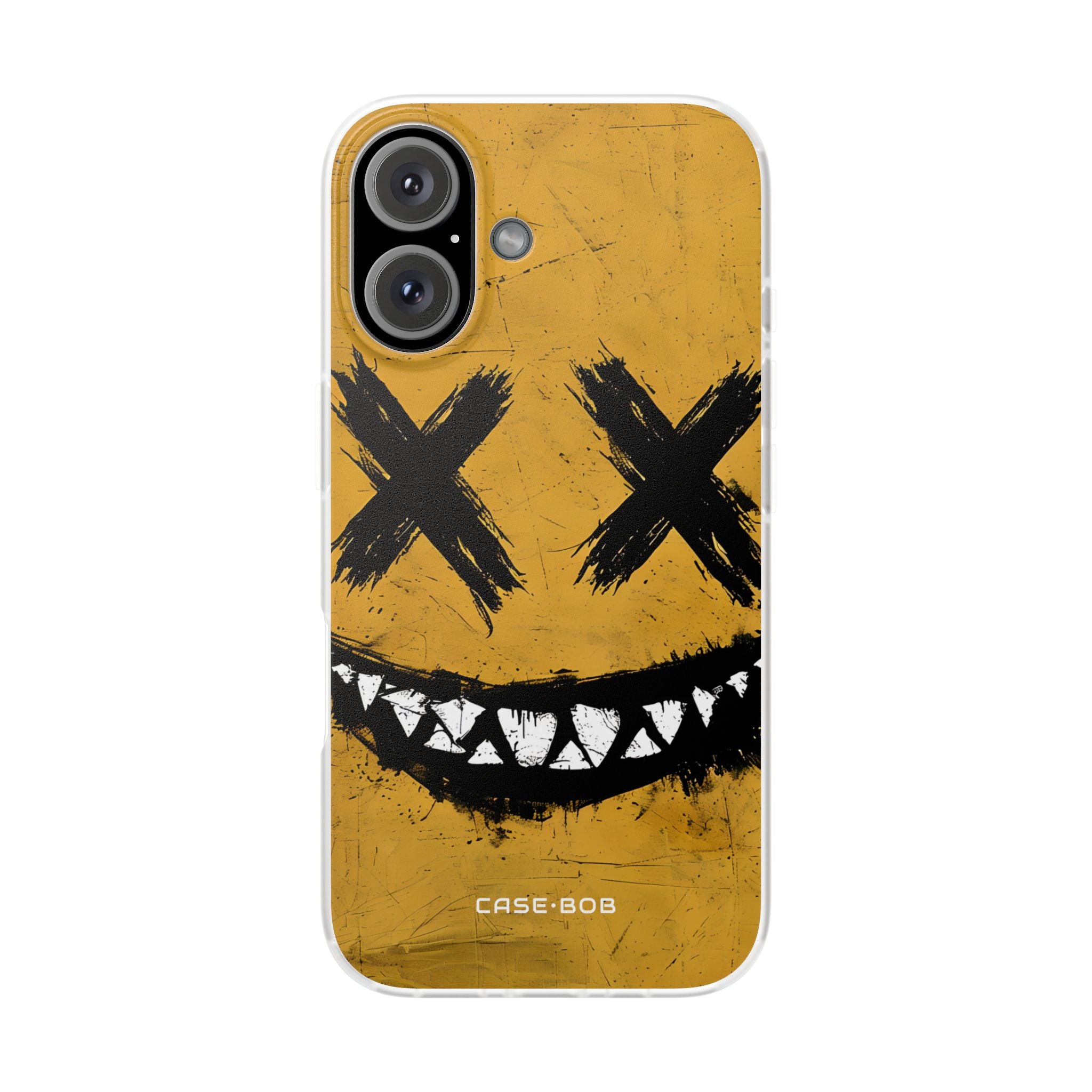 Jagged Smile Yellow iPhone 16 Case - Soft