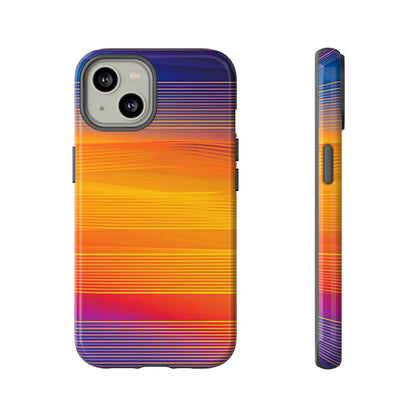 Orange Fusion: Data Artistry - Protective Phone Case