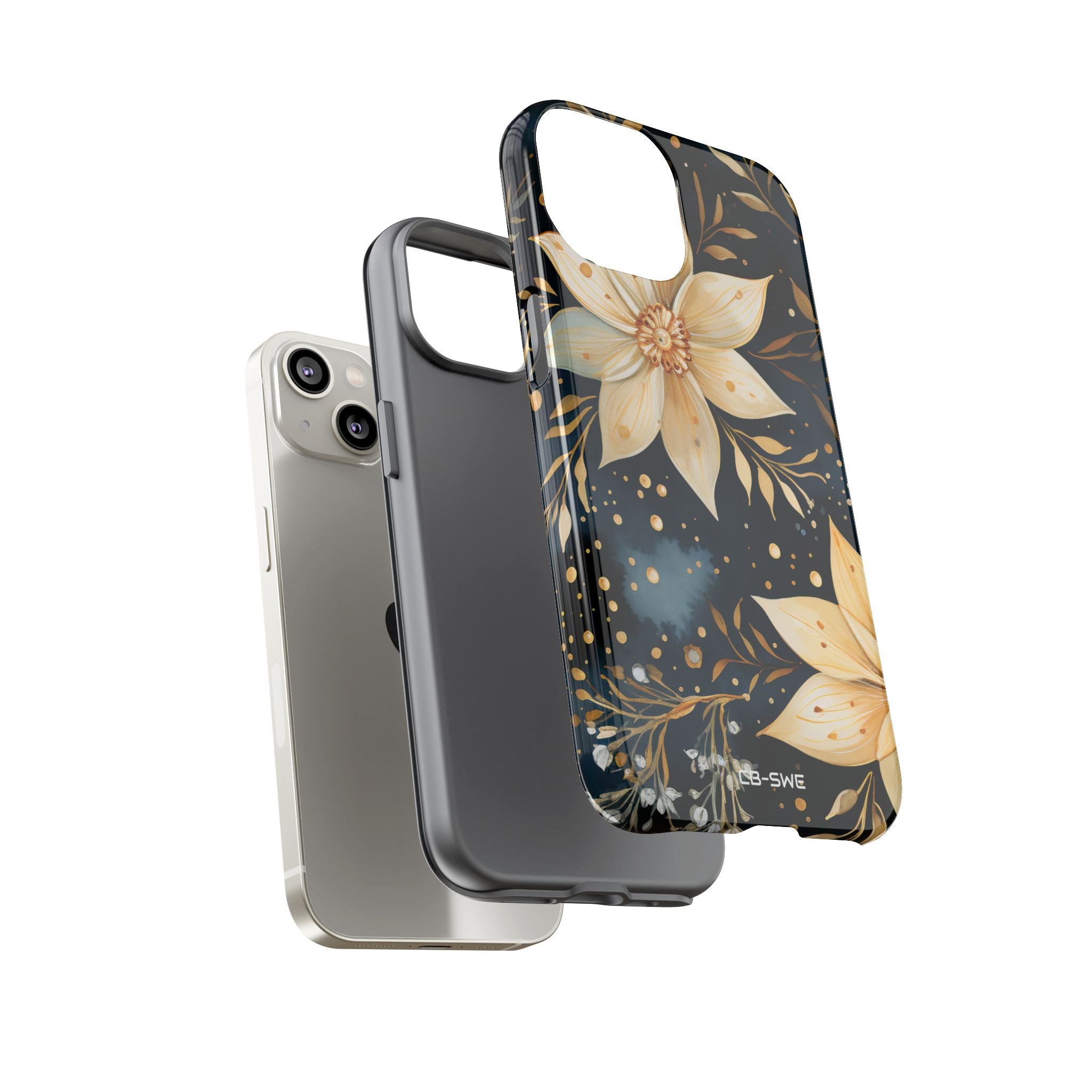 Floral Elegance Flourishes - iPhone Case